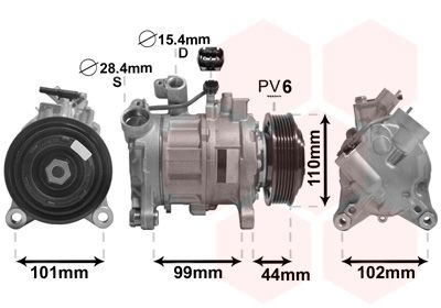 VAN WEZEL Kompressor,kliimaseade 0600K498